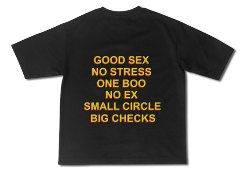 Remera Oversize Good Sex No Stress Exclusive