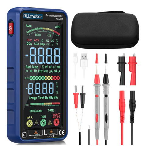 Allmeter Probador Multimetro Inteligente Digital 6000 Cuenta