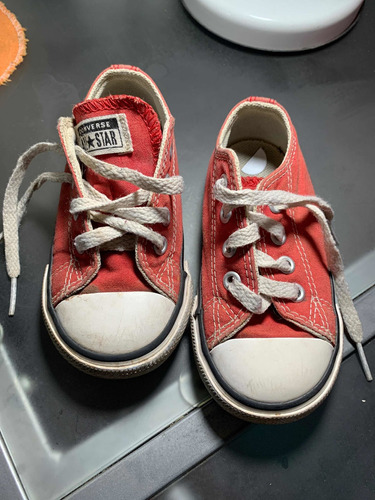 Zapatillas All Star Converse Talle 22 Roja Usada Bebe Nene