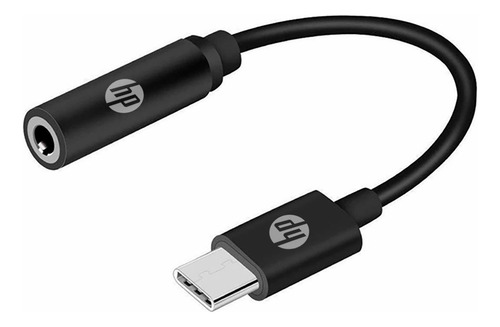 Adaptador Marca Hp Tipo-c A Jack 3.5mm Color Negro