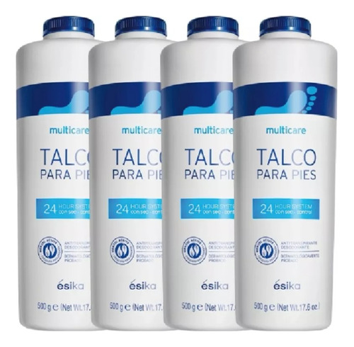 Talco Para Pies Multicare 24h De Ésika 500g