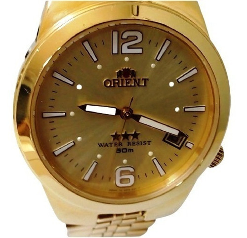 Relógio Orient Automático Masculino Dourado Er1l-ao