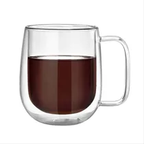 Comprar Pocillo Taza Café 250 Ml Doble Pared Vidrio Borosilicato X1