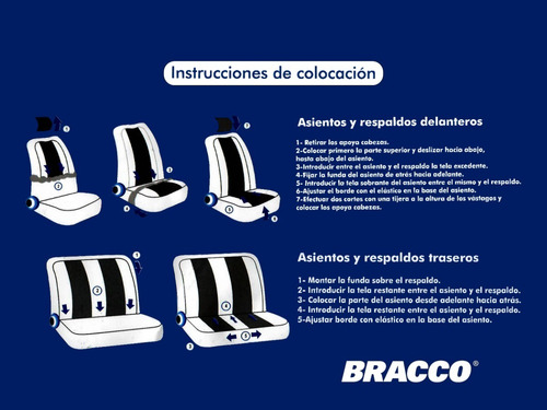 Imagen 7 de 10 de Fundas Cubreasiento Frontier-alaskan 18+ D/c Bracco Original