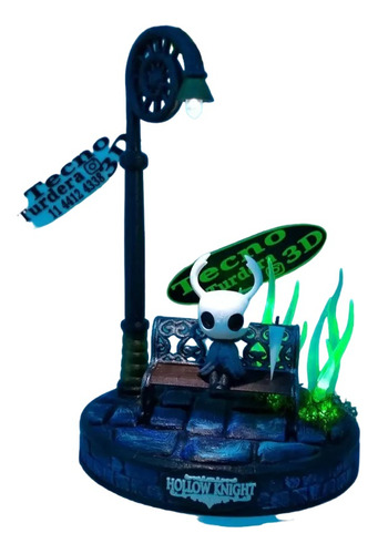 Diorama Hollow Knight Con Luces - Figura De Impresion 3d