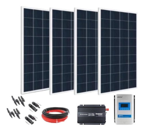 Kit Energia Solar Off Grid 620w Controlador 40a Mppt 220v