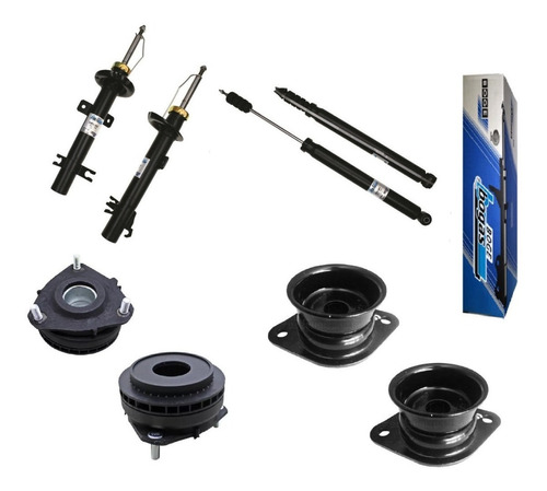 Kit 4 Amortiguadores + Bases Bogasp Ecosport T/m 2007 2008