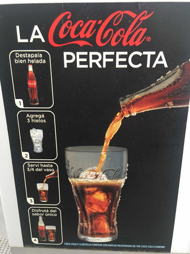 Porta Menú De Coca-cola - (la Perfecta) - Excelente Unico!!!