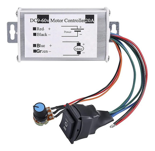 Regulador Controlador Velocidad Motor Pwm Dc9-60v 20 A