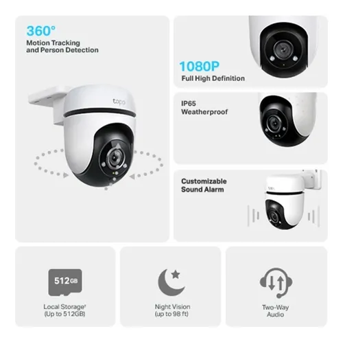 Camara Seguridad Exteriores Full Hd / Tp - Link Tapo C500