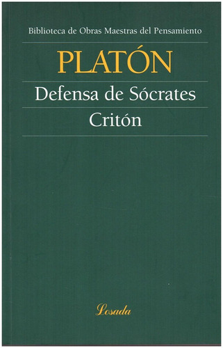 Defensa De Socrates/criton   (o.m.p.)  *13* - Platon - Losa