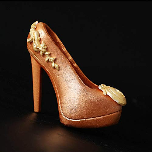 Molde De Chocolate Para Zapatos De Tacón Alto En 3d Con 6 Cl