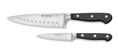 Wsthof Classic Hollow Edge - Juego De Cuchillos De Chef De 2