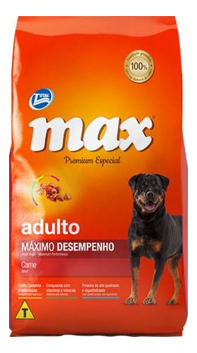 Max Carne Maximo Desempeño Adulto 20kg + Contenedor + Snack!