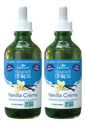 Sweet Leaf Sweet Drops Vanilla Creme - Stevia Liquida Sabori