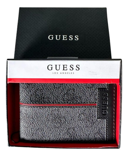 Billetera Cartera Para Hombre En Cuero - Guess 100% Original