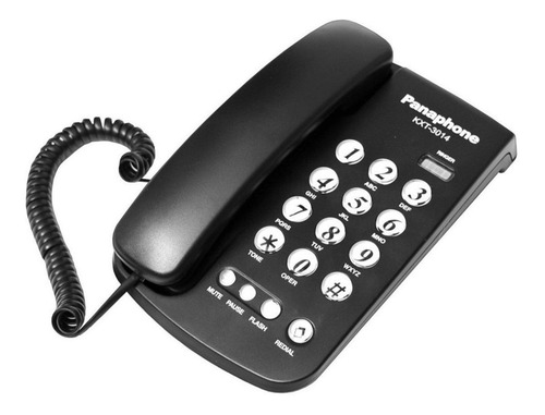 Imagen 2 de 2 de Teléfono Panaphone KXT-3014 fijo - color negro