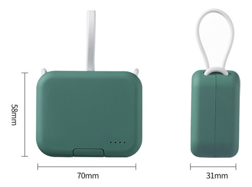 Batería Externa Y Soporte Para Teléfono F Mini, El Dorso De