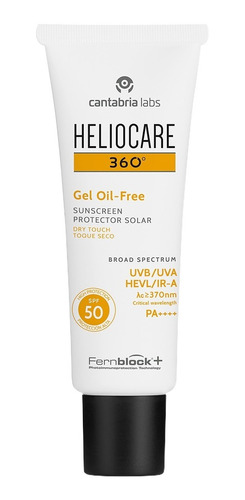 Fotoprotector Heliocare 360 Gel Oil Free Dry Touch Spf50 50m