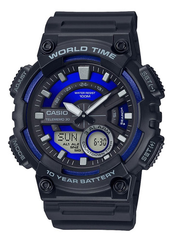 Reloj pulsera Casio AEQ-11OW-1AVCF, para hombre color