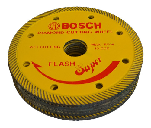 Imagem 3 de 3 de 10 Discos Diamantado Para Serra Mármore Bosch Flash Super