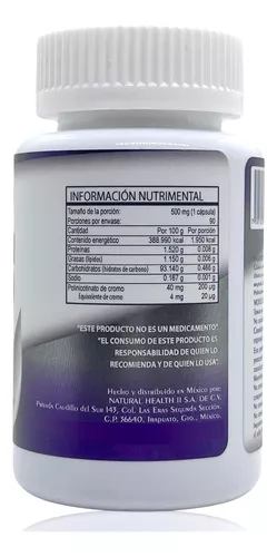 Picolinato De Cromo Farmacia Guadalajara