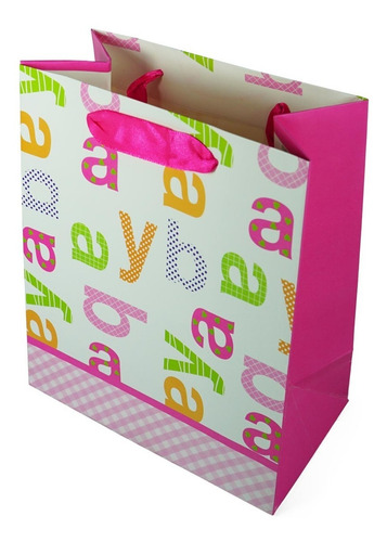 Sacola De Papel Para Loja Infantil E Chá De Fralda Baby M