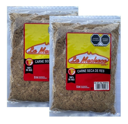 2 Paquetes De Carne Seca De Res La Machaca Deshebrada 500 Gr