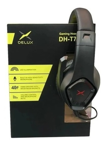 Audífonos Gamer Delux Con Micrófono Ajustable Dh-t7 Rgb