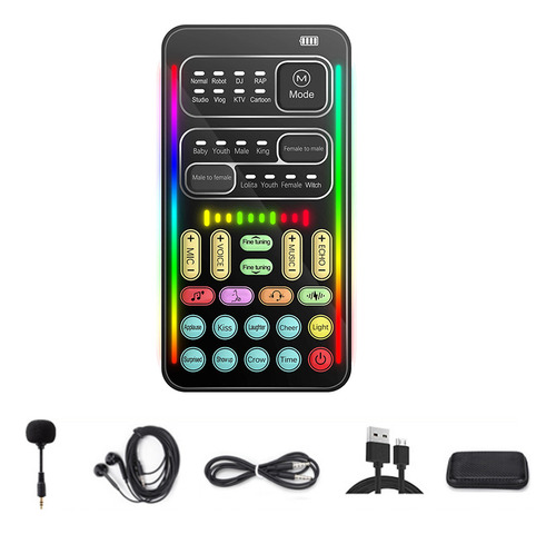 M Kit Completo De Cambiador De Voz I9 Con Múltiples Efectos