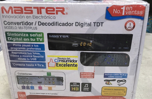 Convertidor /descodificador Digital Tdt Master