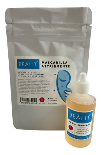 Mascarilla Astringente Cierra Poros Limpia Y Aclara R Bealit