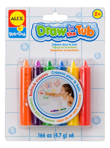 Alex Rub A Dub Draw In The Tub Crayons Kids Bath Activity