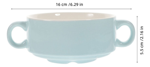 Cuenco De Sopa De Cerámica Con Doble Asa Para Postres De Res