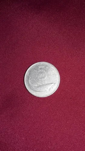 comprar Moneda Italiana De 5 Liras,1955