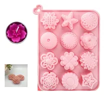 Comprar Molde De Silicon Flores Velas Resina Jabones Bombones