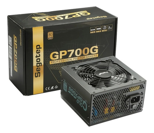 Imagen 2 de 2 de Fuente de alimentación para PC Segotep GP700G 600W negra 100V/240V