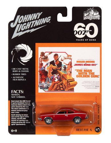 Miniatura Metal Cultura Pop 2020 R1 1/64 - Johnny Lightning 1974 Amc Hornet - 007 Contra O Homem Com A Pistola De Ouro