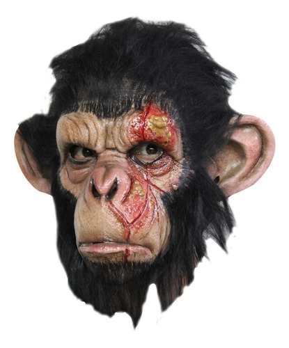 Máscara Mono Chimpancé Infectado Animales Halloween Ghoulish Color Café
