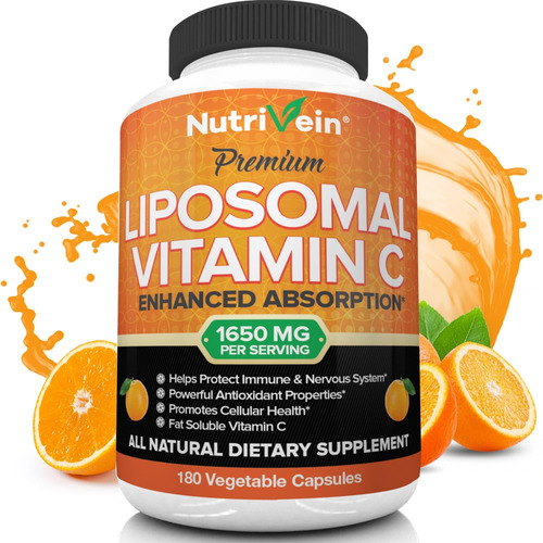 Nutrivein Liposomal Vitamina C 1650 Mg - 180 Cáp