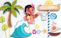 Comprar Decoración Torta Moana, Decoración Moana Torta, Topper Moana