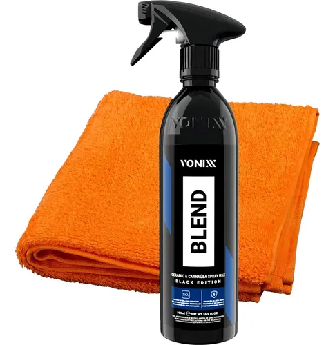 Cera Automotiva Spray Negra Vonixx Blend Black Carnaúba 500ml