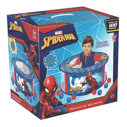 Brinquedo Piscina De Bolinhas Marvel Spider Man Lider 2053
