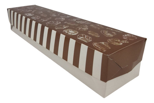 10 Caja Maccarons Cookies Wh Carton  B/t 28x6,5x5