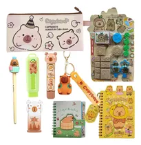 Comprar Set Escolar De Libreria Kawaii Capibara Carpincho Cute