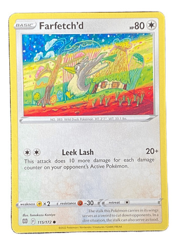 Farfetch´d Carta Pokémon Original Tcg Inglés (Usado)