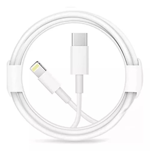 Modelo de cable USB para iPhone 6, 7, 8 X, Xr, Xs, 11, 12, 13, 14 Pro,  color blanco
