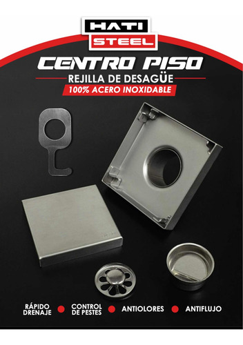 Imagen 2 de 3 de Centro Piso, Drenaje En Acero Inoxidable, Mdolelo 2021.