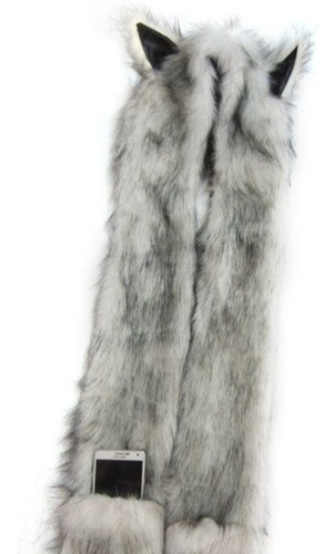 Imagen 2 de 3 de Gorro Husky P/ Dama 3 En 1 - Gorro/ Bufanda/ Guantes