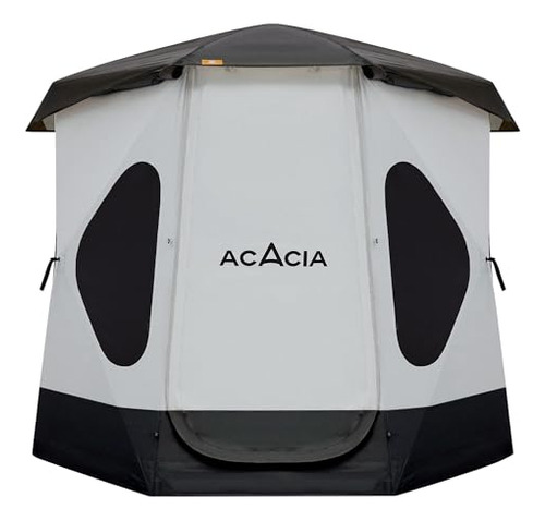 Casa De Campaña Plegable Acacia 8 Ventanas Glamping -negro